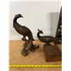 Image 2 : Antique Décor (wooden peacock, wooden box, four panel table screen)