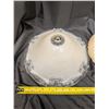 Image 2 : (2) Vintage Lamp Shades (Floral Design) and Vintage Bulb Lamp Base