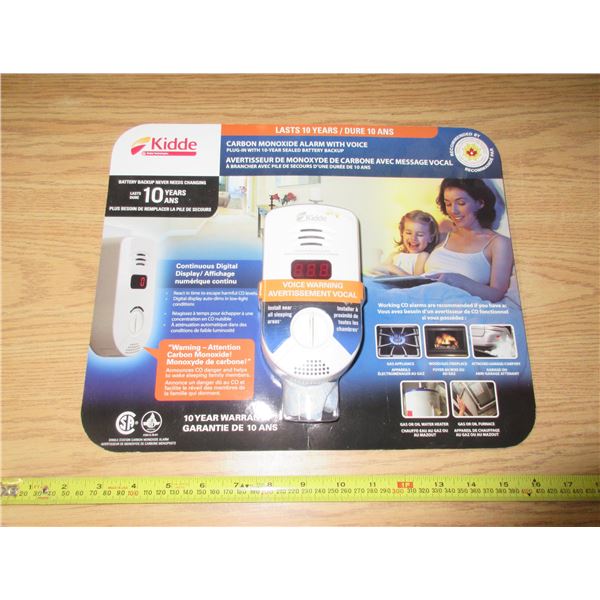 Kidde Carban Monoxide Alarm with Voice. (New)