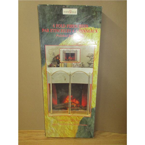 4 Fold Fire screen. (New)