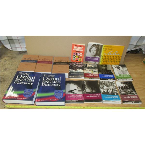 2013, 2044, 2015 Martin's AnimalGriminal Code, Oxford English Dictionary, Canadian Historical Review