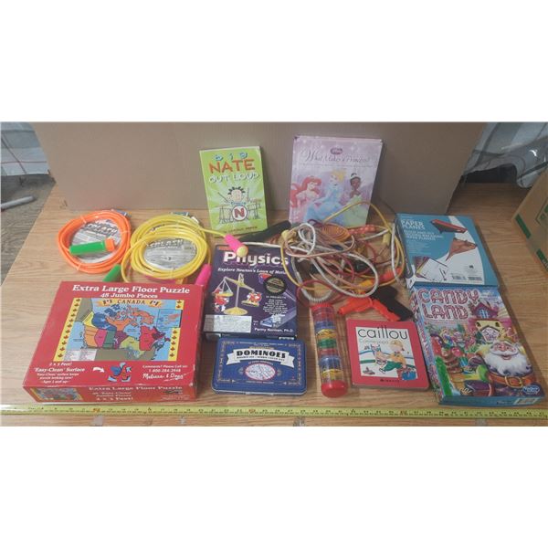 Lots of Kids Toys. (Dominos, Jump Ropes, Physics, etc.)