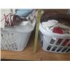 Image 7 : Lot of Two Baskets of Fabric.