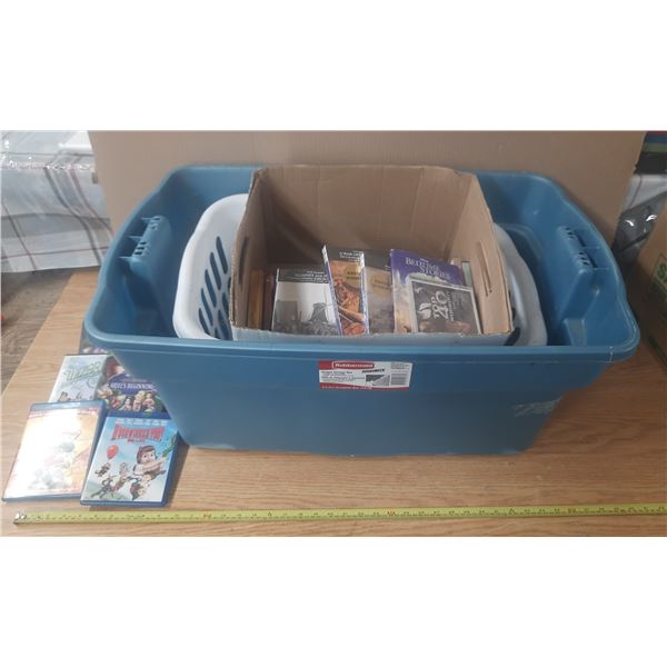 Lot of Tub, Basket, Kids Books.