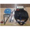 Image 1 : Car Anti Theft Steering Lock (New), Landscape Curbine System (New), Bag, etc.