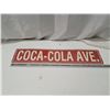 Image 1 : "coca cola ave." tin sign