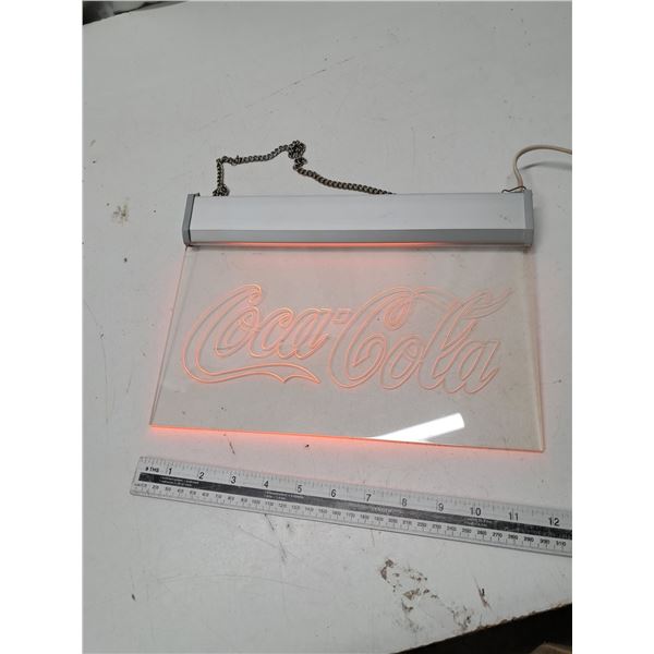 "coca cloa light up sign" works