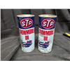 Image 1 : (2) STP Snowmobile Oil Vintage Cans (Possibly leaking)