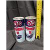 Image 3 : (2) STP Snowmobile Oil Vintage Cans (Possibly leaking)
