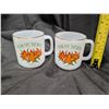 Image 2 : (2) Saskatchewan Prairie Glasbake Mugs (Vintage)