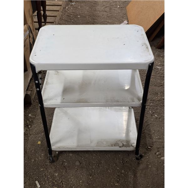 Metal storage cart