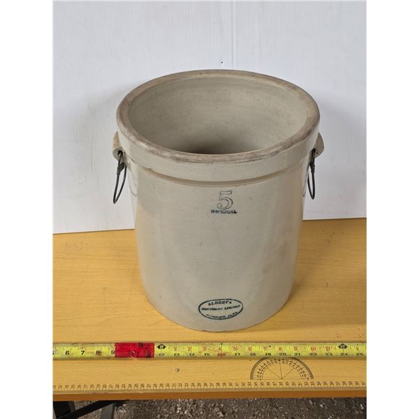 #5 Albert 4 crock- no cracks- 14"H