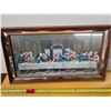Image 1 : Print picture of the last supper- 33" by 17"