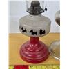 Image 3 : 2 oil lamps- 1 is a scotty dog