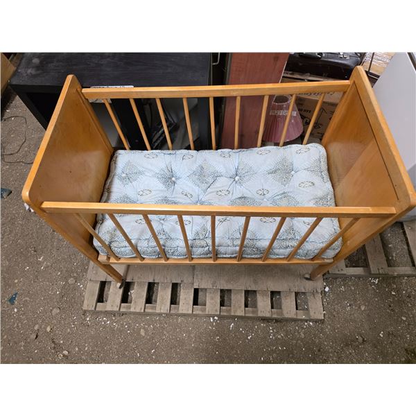 Wooden crib- 40"L