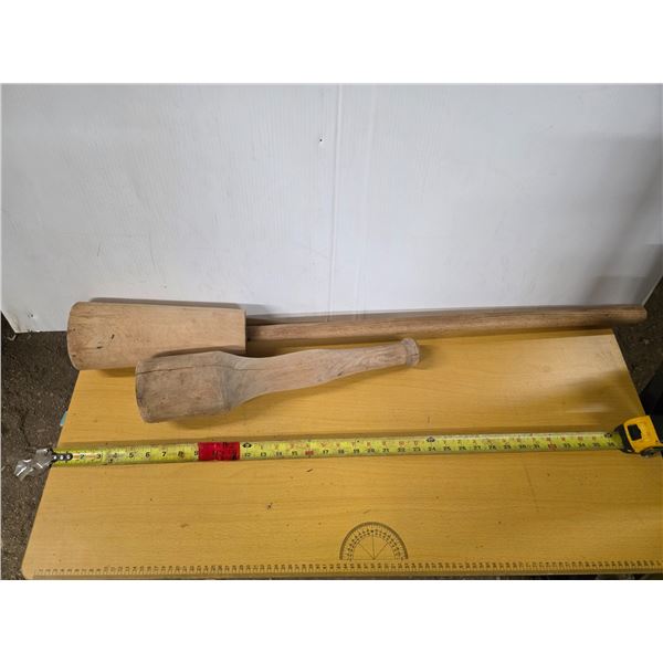 2 wood mashers