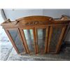 Image 2 : 2 piece china cabinet- solid wood- 17" by 62" by 77"H