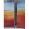 Image 4 : Pair of canvas prints featuring the artwork "Red Field II" by Hans Paus. (23"x 23")