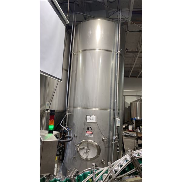 RIPLEY 60.BBL BB, 1860 GALLON CAPACITY STAINLESS STEEL  JACKETED BRITE TANK