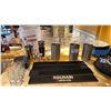 Image 2 : GROUP OF ASSORTED BAR EQUIPMENT- SHOT GLASSES, BLENDER, RUBBER MATS, TRAYS, ICE BUCKETS ETC