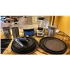 Image 3 : GROUP OF ASSORTED BAR EQUIPMENT- SHOT GLASSES, BLENDER, RUBBER MATS, TRAYS, ICE BUCKETS ETC