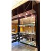 Image 5 : COMMERCIAL MIRRORED BACK BAR WALL UNIT WITH GLASS SHELVED & STAINLESS STEEL COUNTERTOP