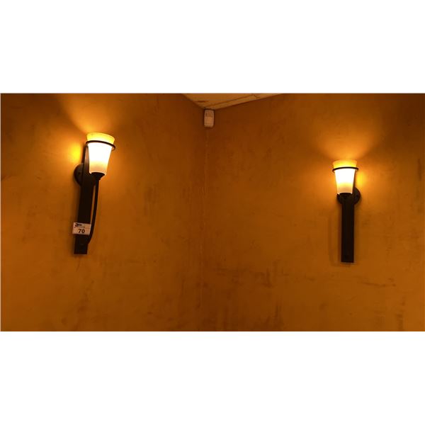 GROUP OF 9 WALL SCONCES