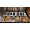 Image 1 : LARGE GROUP OF ASSORTED CUTLERY & CUTLERY TRAYS