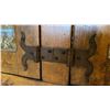 Image 3 : RUSTIC PINE BUFFET AND HUTCH WITH IRON ACCENTS APPROX 107"L X 24"D X 83"H *CONTENTS NOT INCLUDED*
