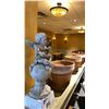 Image 1 : SMALL CONCRETE CHERUB STATUE & 7 PLANTER POTS