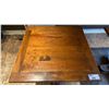 Image 3 : SINGLE PEDESTAL 34"X 31"H SQUARE SOLID PINE RESTAURANT TABLE