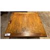 Image 3 : SINGLE PEDESTAL 34"X 31"H SQUARE SOLID PINE RESTAURANT TABLE