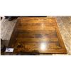 Image 3 : SINGLE PEDESTAL 34"X 31"H SQUARE SOLID PINE RESTAURANT TABLE