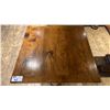 Image 3 : SINGLE PEDESTAL 34"X 31"H SQUARE SOLID PINE RESTAURANT TABLE