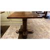 Image 2 : SINGLE PEDESTAL 34"X 31"H SQUARE SOLID PINE RESTAURANT TABLE