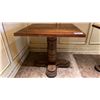 Image 2 : SINGLE PEDESTAL 34"X 31"H SQUARE SOLID PINE RESTAURANT TABLE