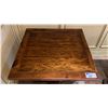 Image 3 : SINGLE PEDESTAL 34"X 31"H SQUARE SOLID PINE RESTAURANT TABLE