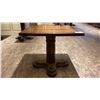 Image 2 : SINGLE PEDESTAL 34"X 31"H SQUARE SOLID PINE RESTAURANT TABLE