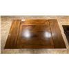 Image 3 : SINGLE PEDESTAL 34"X 31"H SQUARE SOLID PINE RESTAURANT TABLE WITH DUAL 10" FOLD DOWN EXTENSIONS