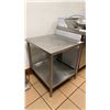 Image 1 : STAINLESS STEEL COMMERCIAL PREP TABLE APPROX 28"W X 30"D X 32"H *CONTENTS NOT INCLUDED*