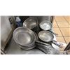Image 2 : APPROX 18 COMMERCIAL GRADE ALUMINUM FRYING PANS