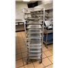 Image 2 : 12 TRAY ALUMINUM MOBILE BAKERS RACK WITH TRAYS