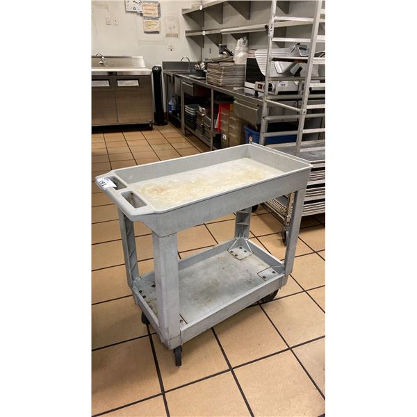 CONTINENTAL PLASTIC MOBILE 2 TIER UTILITY CART
