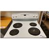 Image 2 : G.E WHITE 4 BURNER ELECTRIC STOVE