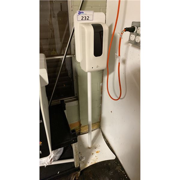 SANITIZER DISPENSER ON STAND