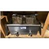 Image 1 : AD CRAFT STAINLESS STEEL ELECTRIC TABLE TOP 2 BASKET DEEP FRYER