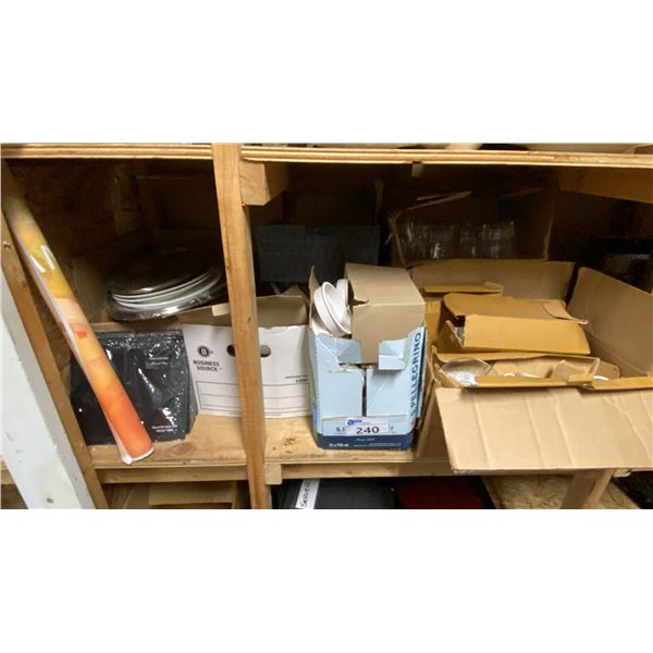 GROUP OF ASSORTED DISHWARE AND RESTAURANT ITEMS