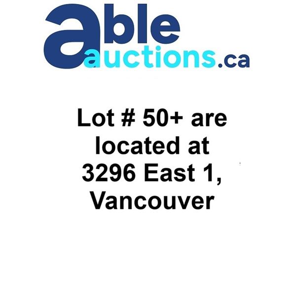 Lot # 50+ are located at 3296 East 1, Vancouver