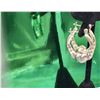 Image 4 : Sterling Silver 1" Puffed Claddagh Hoop Earrings