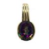 Image 7 : Large Bezel-Set Green Mystic Topaz Pendant